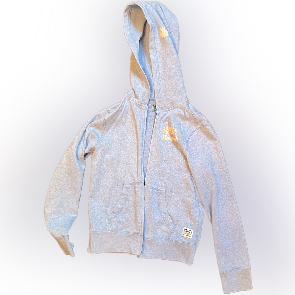 Roots rare light blue zip up hoodie